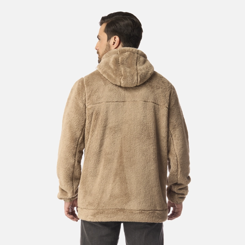 POLAR HOMBRE BEAR SHAGGY-PRO HOODY JACKET CANELA LIPPI I26 - 3