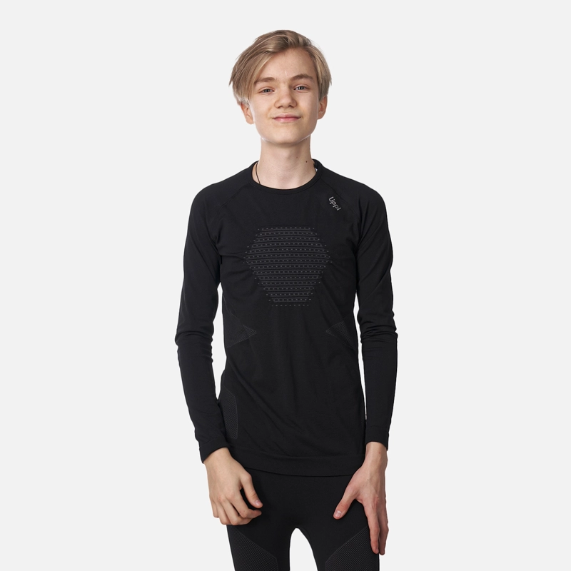 PRIMERA CAPA TEEN BOY SKINTEC 2000 SEAMLESS TOP NEGRO LIPPI I26 - 1