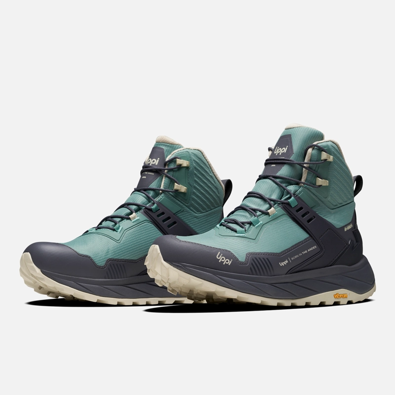 ZAPATILLA MUJER ATLAS MID TURQUESA OSCURO / CREMA LIPPI I26 - 5