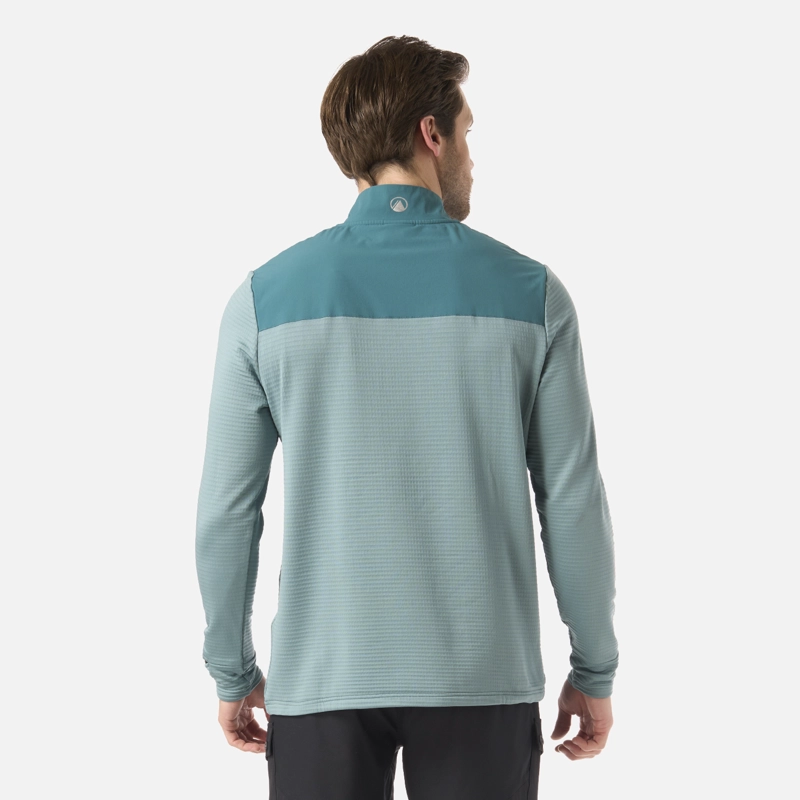 POLERON HOMBRE KAROVA NANO-F 1/4 ZIP TURQUESA LIPPI V26 - 3
