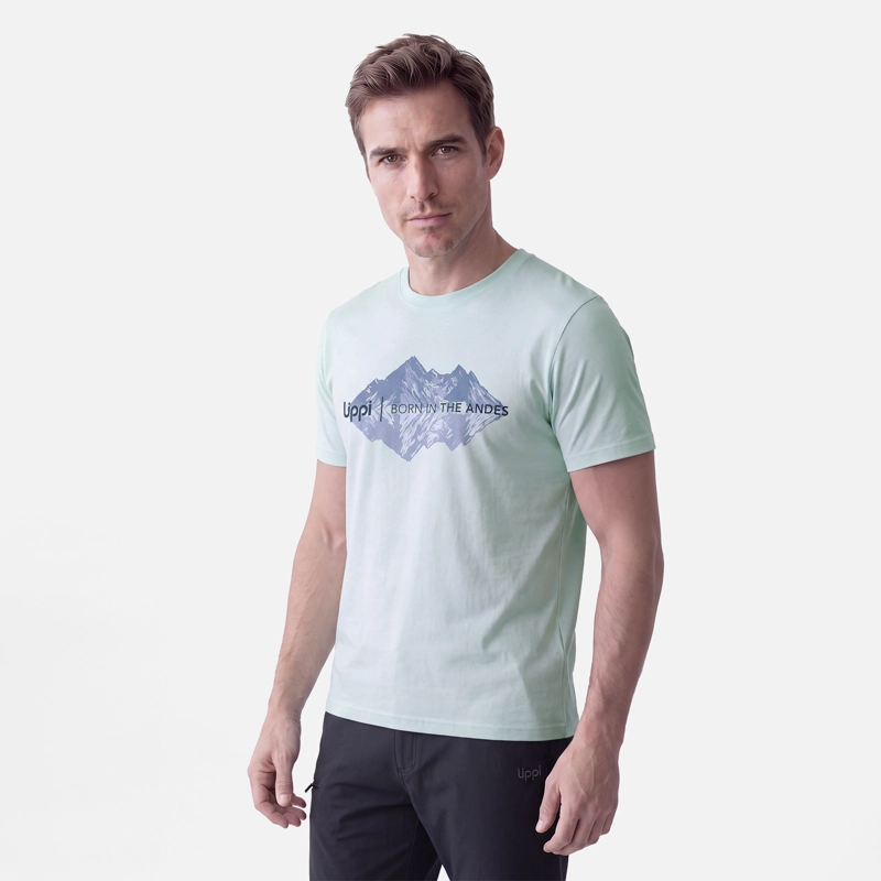 POLERA HOMBRE ULMO FRONT PRINT T-SHIRT CELESTE LIPPI V27 - 2