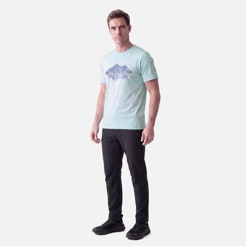 POLERA HOMBRE ULMO FRONT PRINT T-SHIRT CELESTE LIPPI V27 - 5