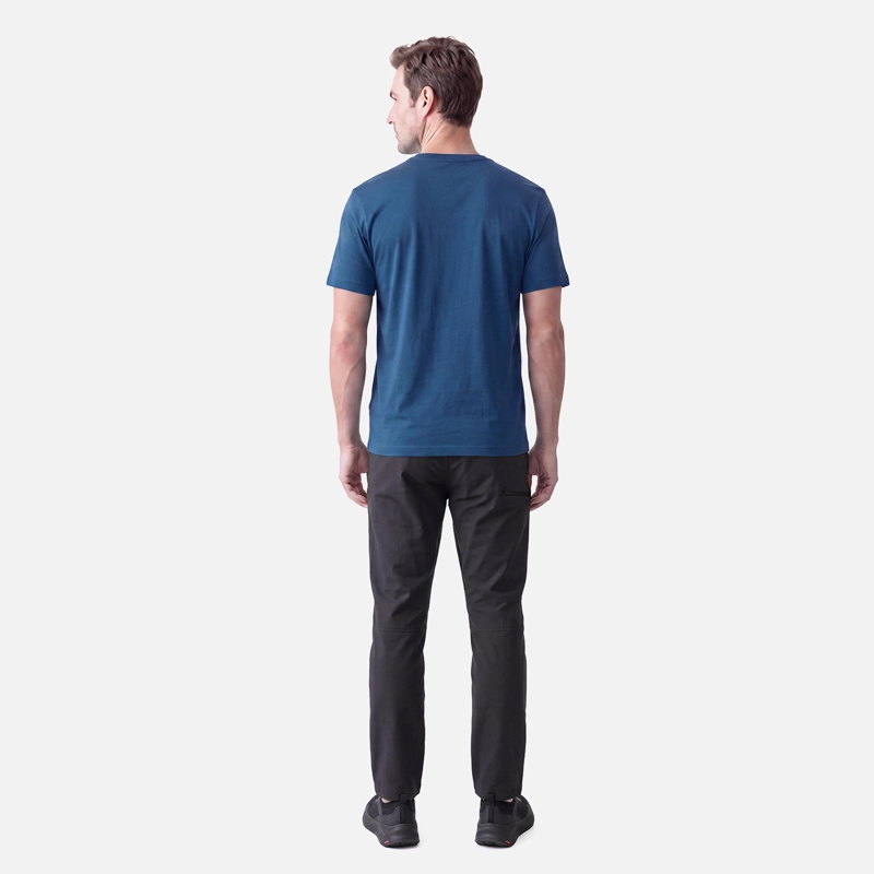 POLERA HOMBRE ULMO FRONT PRINT T-SHIRT AZUL OSCURO LIPPI V27 - 6