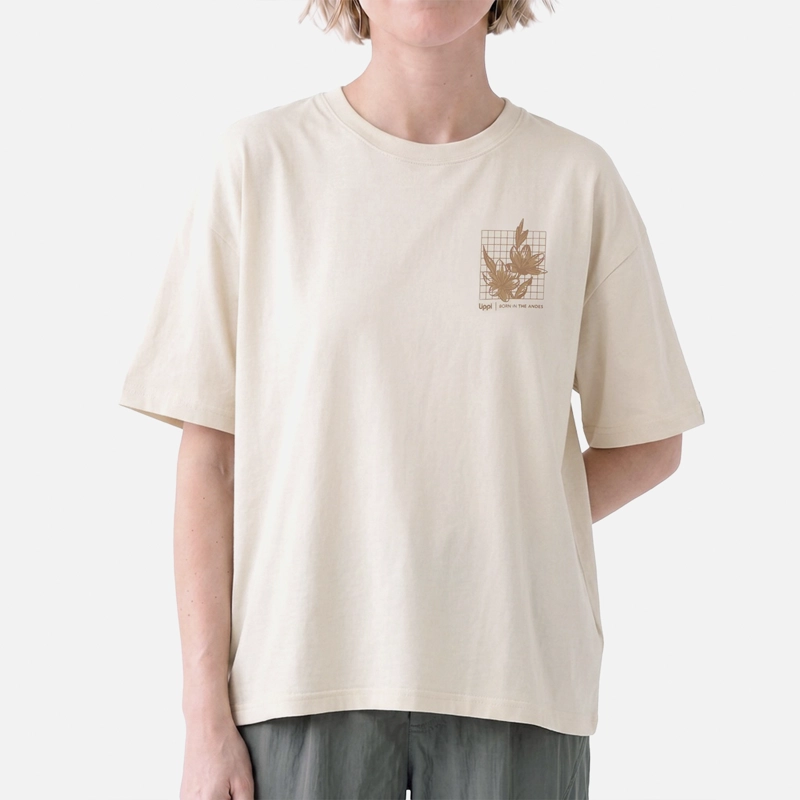 POLERA MUJER ULMO FRONT PRINT SORONA T-SHIRT BEIGE LIPPI V27 - 3