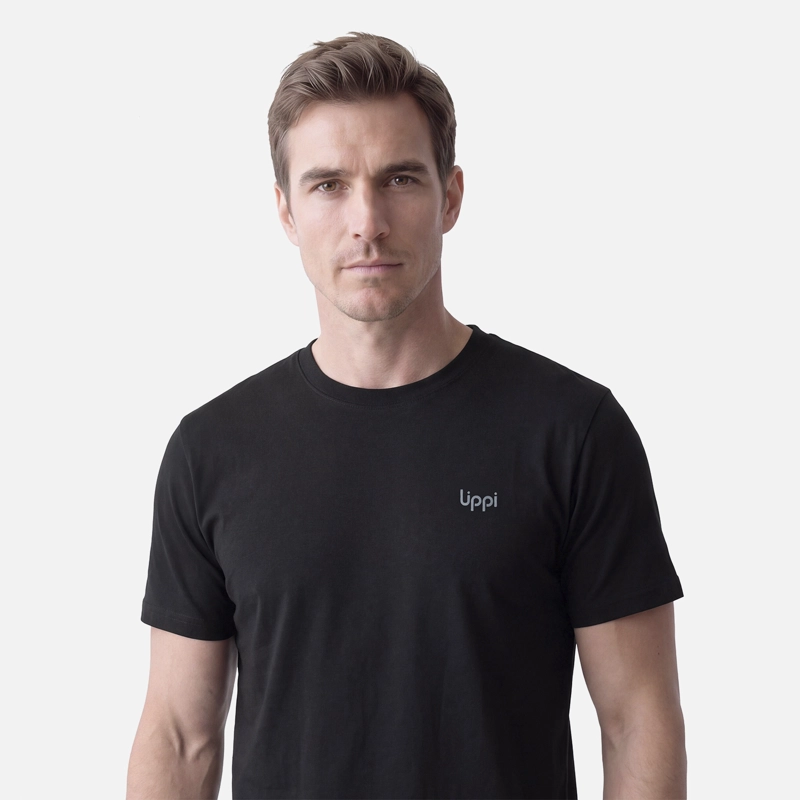 POLERA HOMBRE ULMO BACK PRINT T-SHIRT NEGRO LIPPI V27 - 4