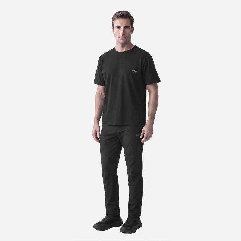 POLERA HOMBRE ULMO BACK PRINT T-SHIRT NEGRO LIPPI V27 - 5