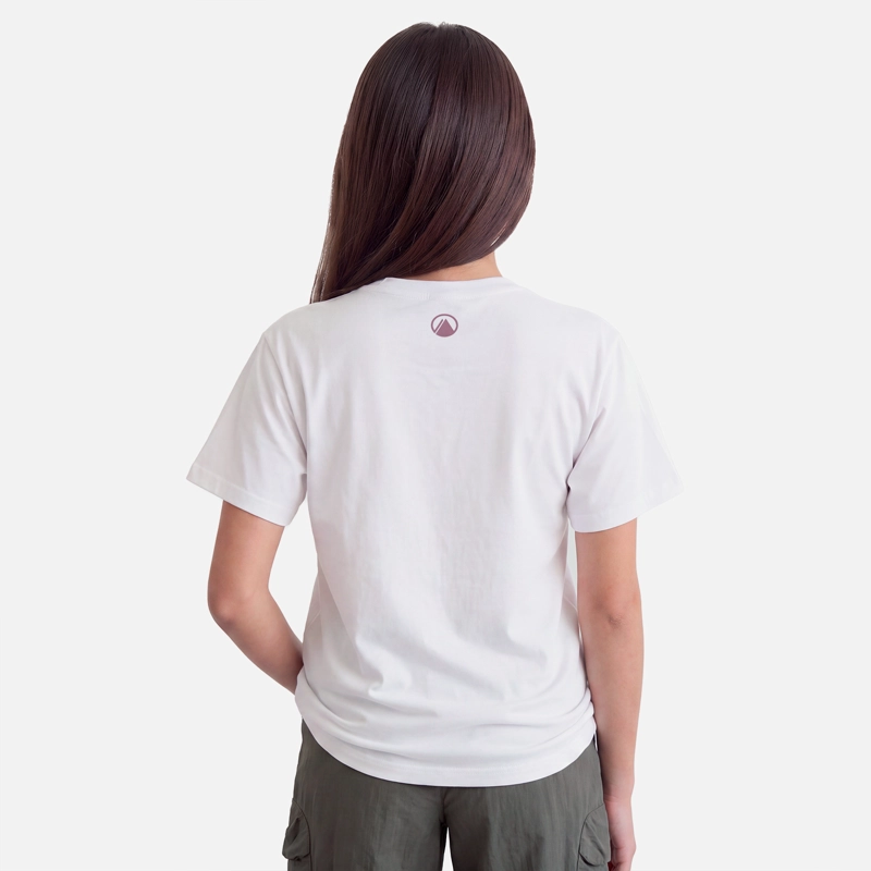 POLERA MUJER ULMO FRONT PRINT SORONA T-SHIRT BLANCO LIPPI V27 - 2