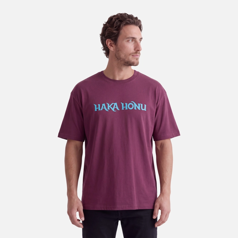 POLERA HOMBRE LOGO MORADO OSCURO HAKA HONU V27 - 1
