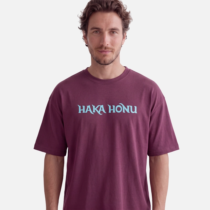POLERA HOMBRE LOGO MORADO OSCURO HAKA HONU V27 - 2