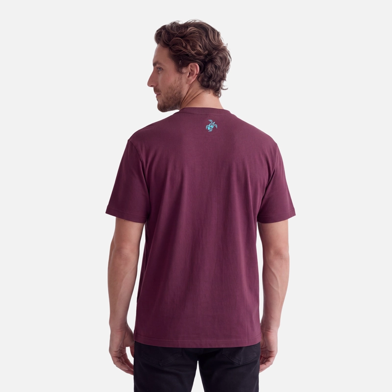 POLERA HOMBRE LOGO MORADO OSCURO HAKA HONU V27 - 3