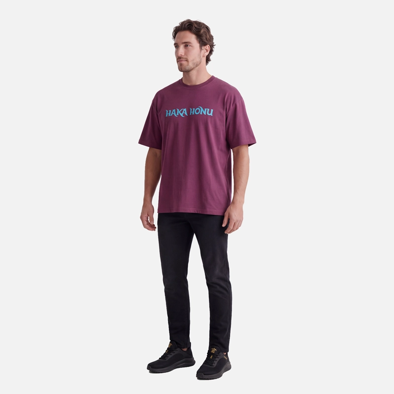 POLERA HOMBRE LOGO MORADO OSCURO HAKA HONU V27 - 4