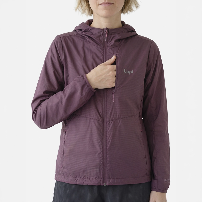 CHAQUETA MUJER NIGHTFALL SL WINDBREAKER HOODY JACKET VINO LIPPI V27 - 3
