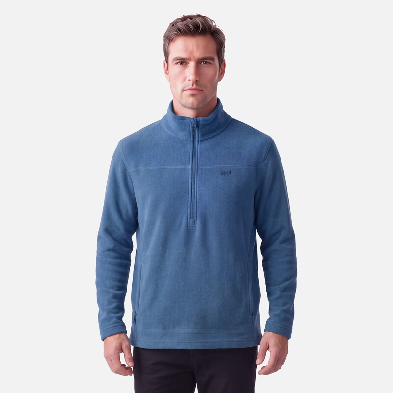 POLAR HOMBRE ELEMENTAL THERM-PRO 1/4 ZIP AZUL OSCURO LIPPI V27 - 1