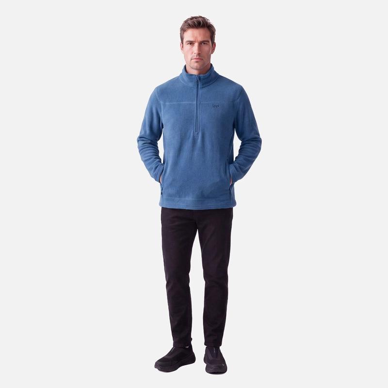 POLAR HOMBRE ELEMENTAL THERM-PRO 1/4 ZIP AZUL OSCURO LIPPI V27 - 5