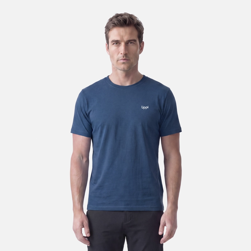 POLERA HOMBRE ULMO T-SHIRT AZUL OSCURO LIPPI V27 - 1