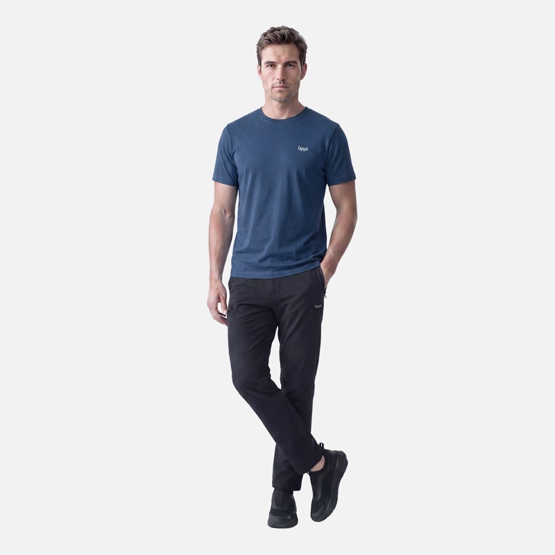 POLERA HOMBRE ULMO T-SHIRT AZUL OSCURO LIPPI V27 - 5