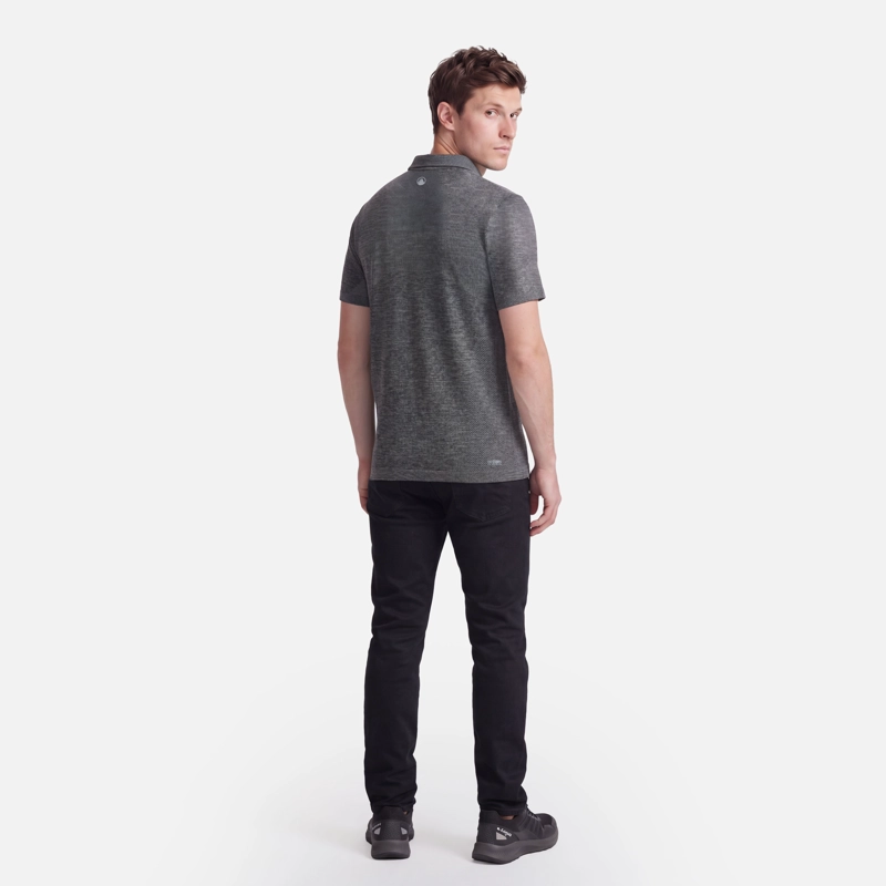 POLERA HOMBRE B-CLASSIC SEAMLESS POLO NEGRO LIPPI V27 - 8