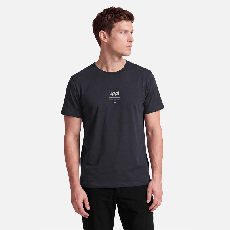 POLERA HOMBRE ULMO SORONA T-SHIRT GRAFITO LIPPI V27 - 1