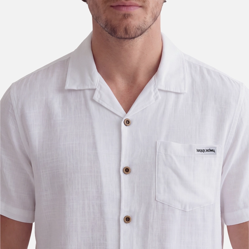 CAMISA HOMBRE LINAJE BLANCO HAKA HONU V27 - 4