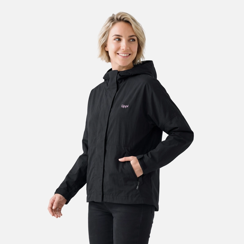 CHAQUETA MUJER CITYME WINDBREAKER HOODY JACKET NEGRO LIPPI V27 - 1