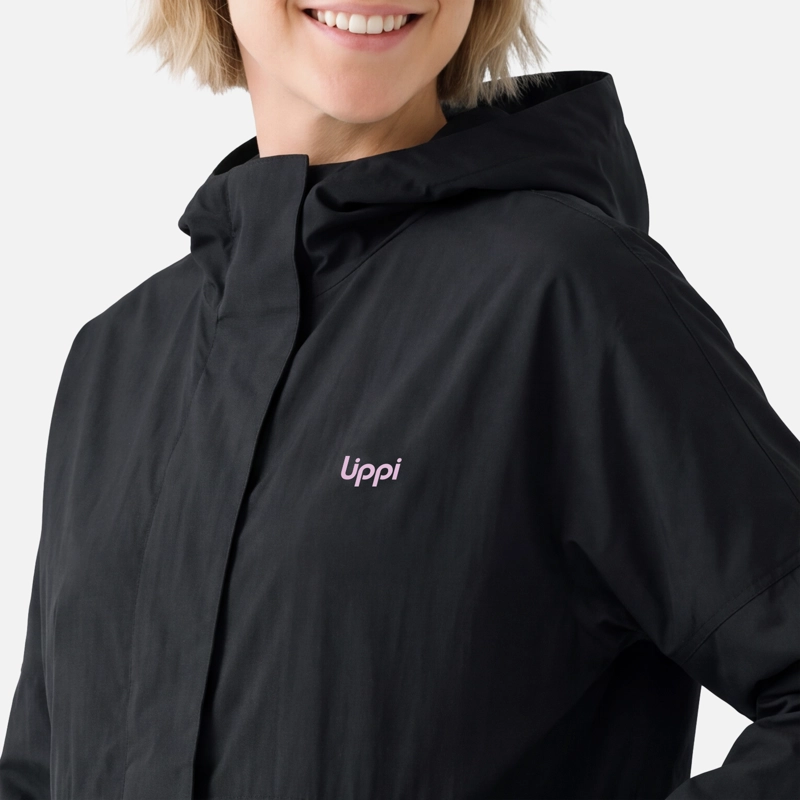 CHAQUETA MUJER CITYME WINDBREAKER HOODY JACKET NEGRO LIPPI V27 - 3