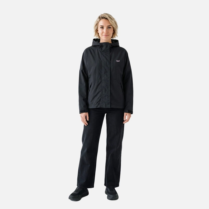 CHAQUETA MUJER CITYME WINDBREAKER HOODY JACKET NEGRO LIPPI V27 - 4