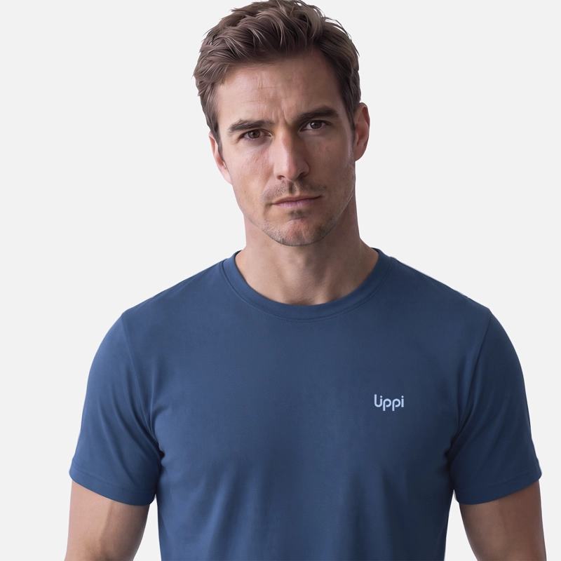 POLERA HOMBRE ULMO BACK PRINT T-SHIRT AZUL OSCURO LIPPI V27 - 3