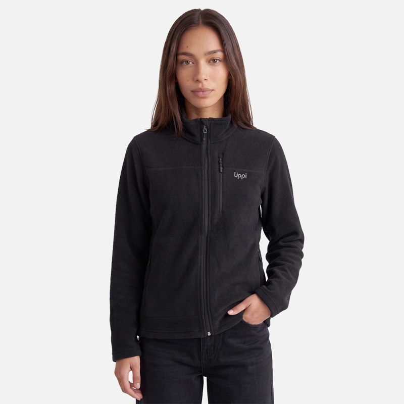 POLAR MUJER ELEMENTAL THERM-PRO FULL ZIP NEGRO LIPPI V27 - 1