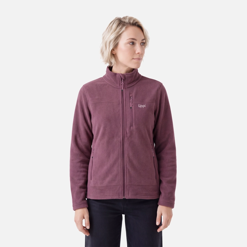 POLAR MUJER ELEMENTAL THERM-PRO FULL ZIP VINO LIPPI V27 - 1