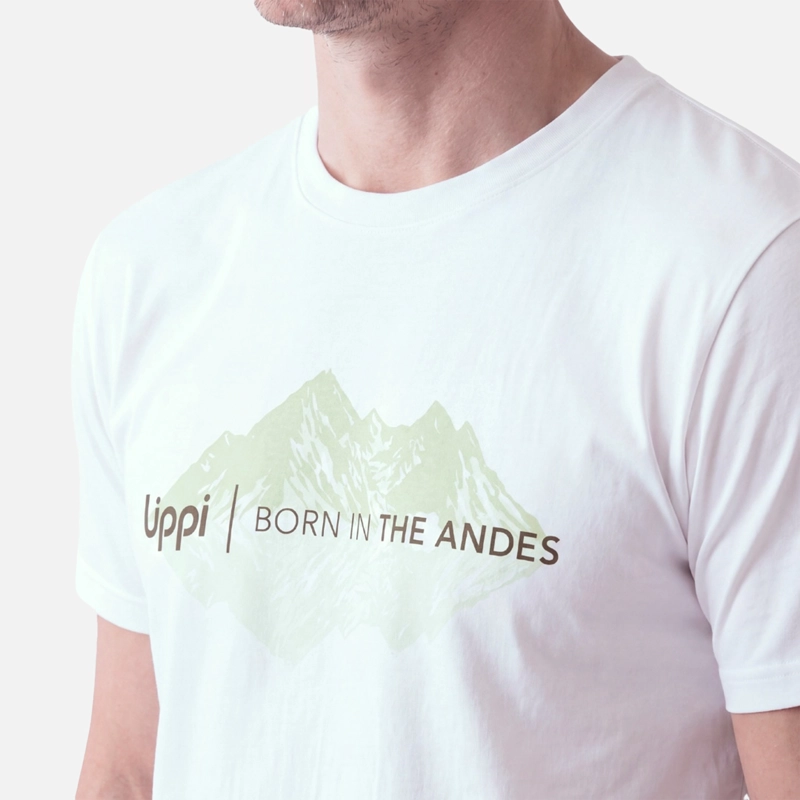 POLERA HOMBRE ULMO FRONT PRINT T-SHIRT BLANCO LIPPI V27 - 4