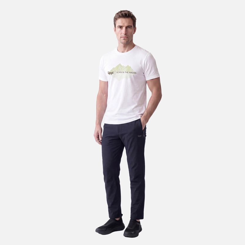POLERA HOMBRE ULMO FRONT PRINT T-SHIRT BLANCO LIPPI V27 - 5