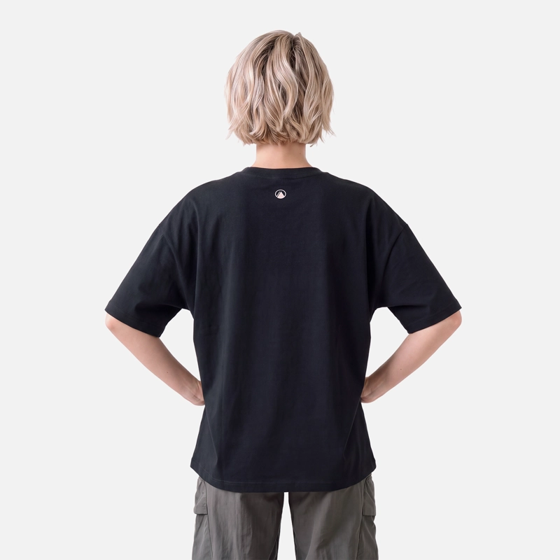POLERA MUJER ULMO FRONT PRINT SORONA T-SHIRT NEGRO LIPPI V27 - 2