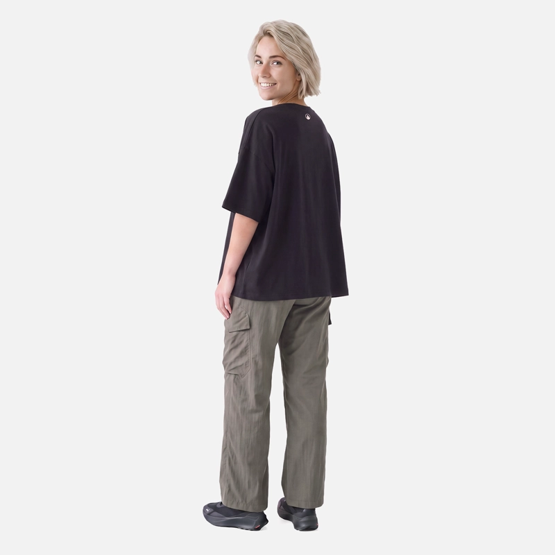 POLERA MUJER ULMO FRONT PRINT SORONA T-SHIRT NEGRO LIPPI V27 - 6