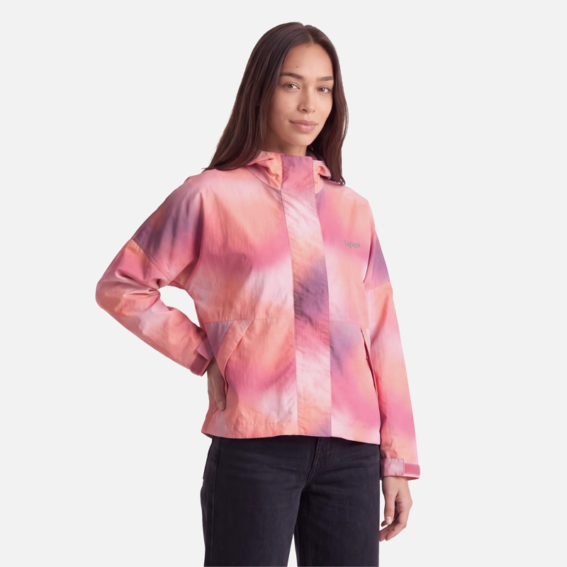 CHAQUETA MUJER CITYME WINDBREAKER HOODY JACKET PRINT ROSA OSCURO LIPPI V27 - 2