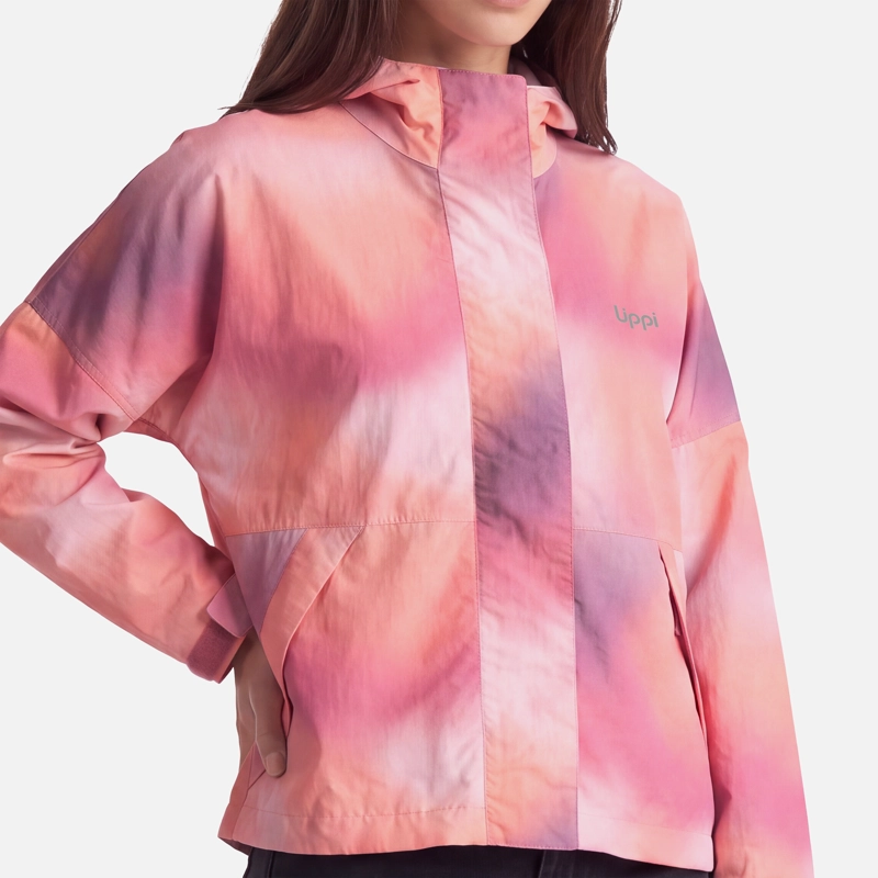 CHAQUETA MUJER CITYME WINDBREAKER HOODY JACKET PRINT ROSA OSCURO LIPPI V27 - 3