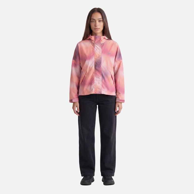 CHAQUETA MUJER CITYME WINDBREAKER HOODY JACKET PRINT ROSA OSCURO LIPPI V27 - 4