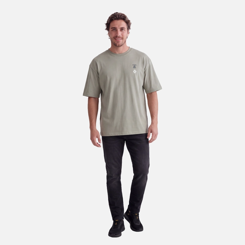 POLERA HOMBRE NORTE GRANDE LAUREL HAKA HONU V27 Verde XL