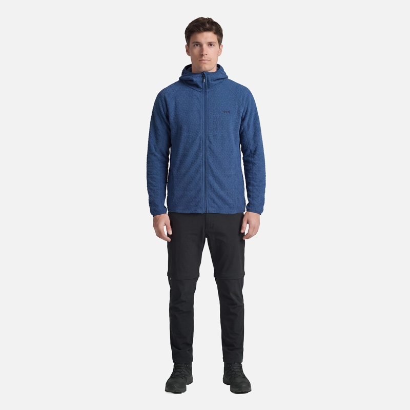 POLERON HOMBRE JACARANDA NANO-F FULL ZIP HOODY AZUL OSCURO LIPPI V27 - 5
