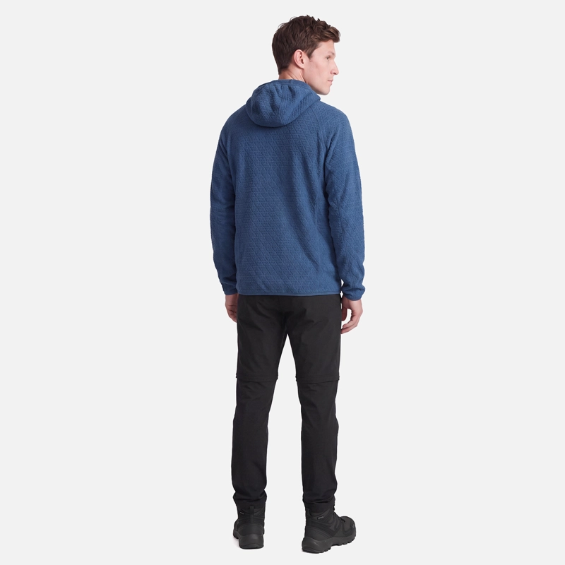 POLERON HOMBRE JACARANDA NANO-F FULL ZIP HOODY AZUL OSCURO LIPPI V27 - 6