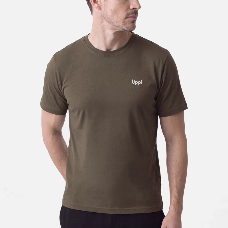POLERA HOMBRE ULMO BACK PRINT T-SHIRT CAFE LIPPI V27 - 3