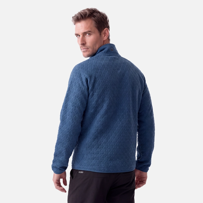 POLERON HOMBRE JACARANDA NANO-F 1/4 ZIP AZUL OSCURO LIPPI V27 - 2