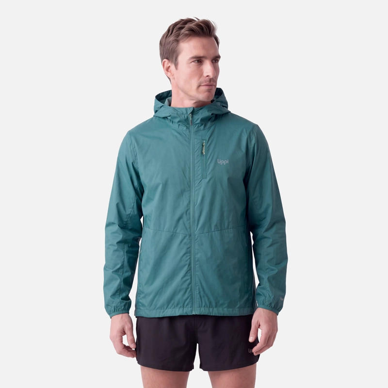CHAQUETA HOMBRE NIGHTFALL SL WINDBREAKER HOODY JACKET PETROLEO CLARO LIPPI V27 - 1