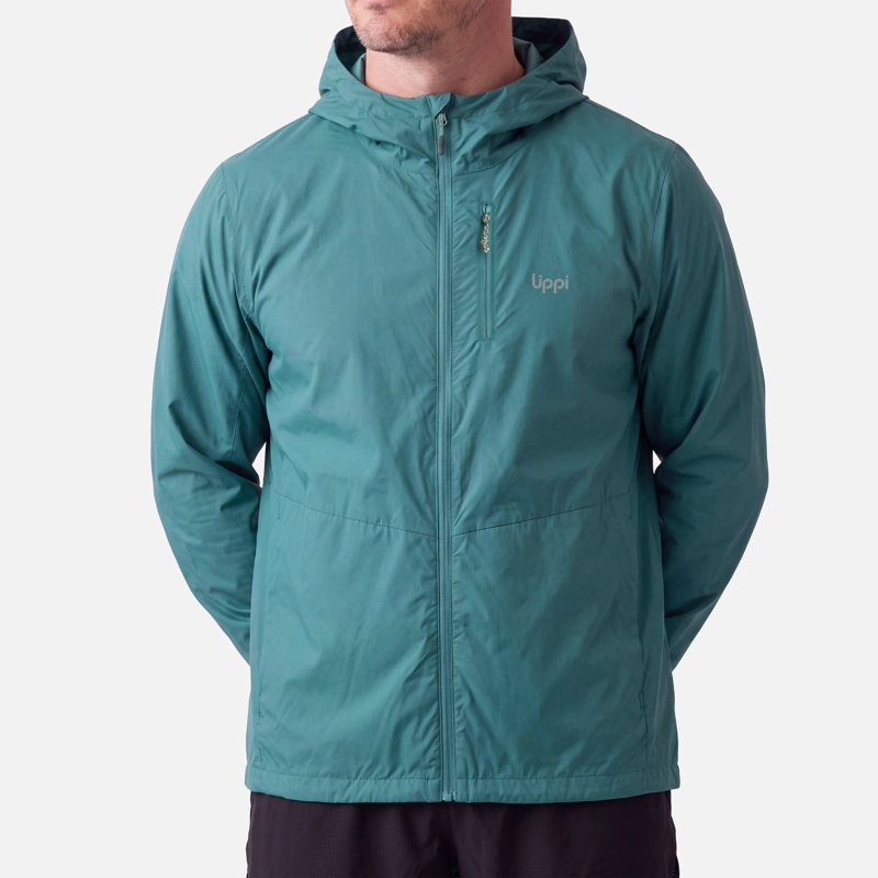 CHAQUETA HOMBRE NIGHTFALL SL WINDBREAKER HOODY JACKET PETROLEO CLARO LIPPI V27 - 4