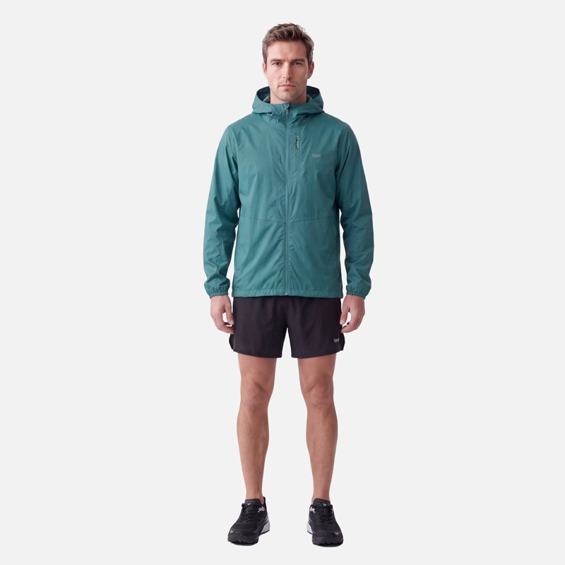 CHAQUETA HOMBRE NIGHTFALL SL WINDBREAKER HOODY JACKET PETROLEO CLARO LIPPI V27 - 5