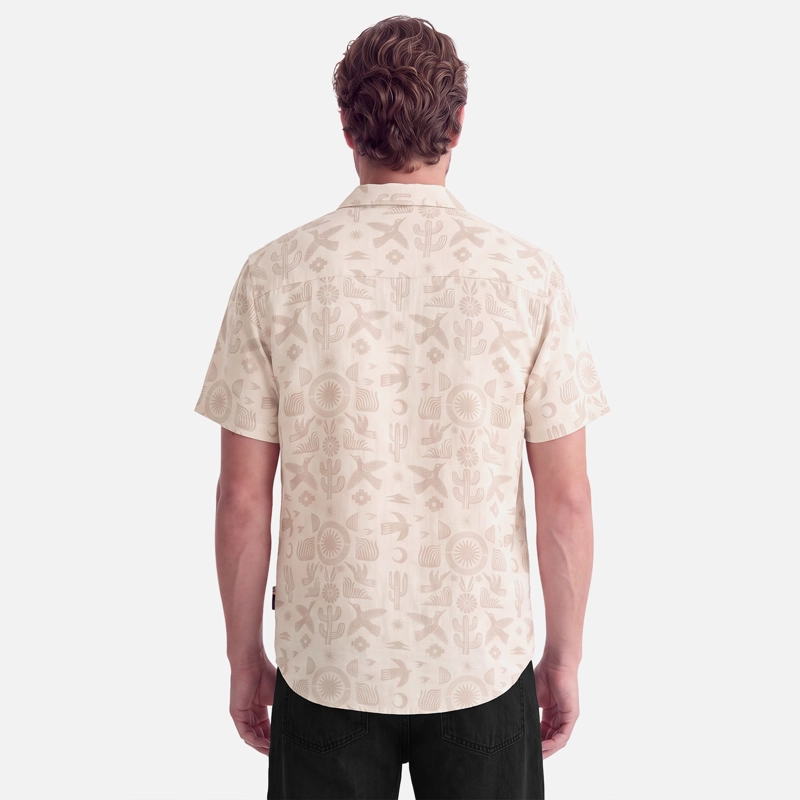 CAMISA HOMBRE LINAJE PRINT TAUPE HAKA HONU V27 - 2
