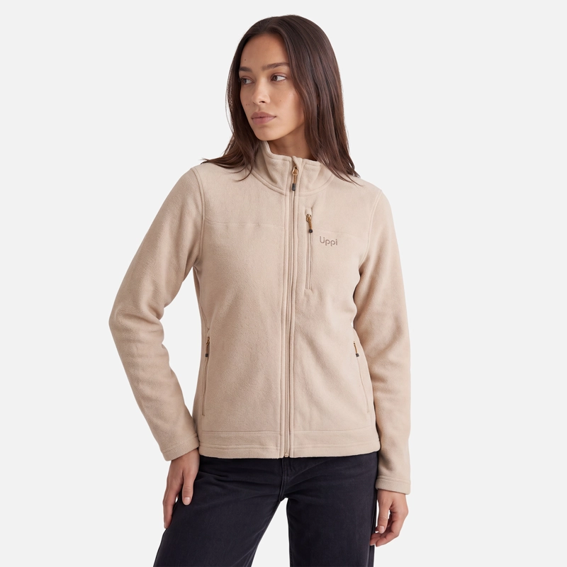 POLAR MUJER ELEMENTAL THERM-PRO FULL ZIP TAUPE LIPPI V27 - 1