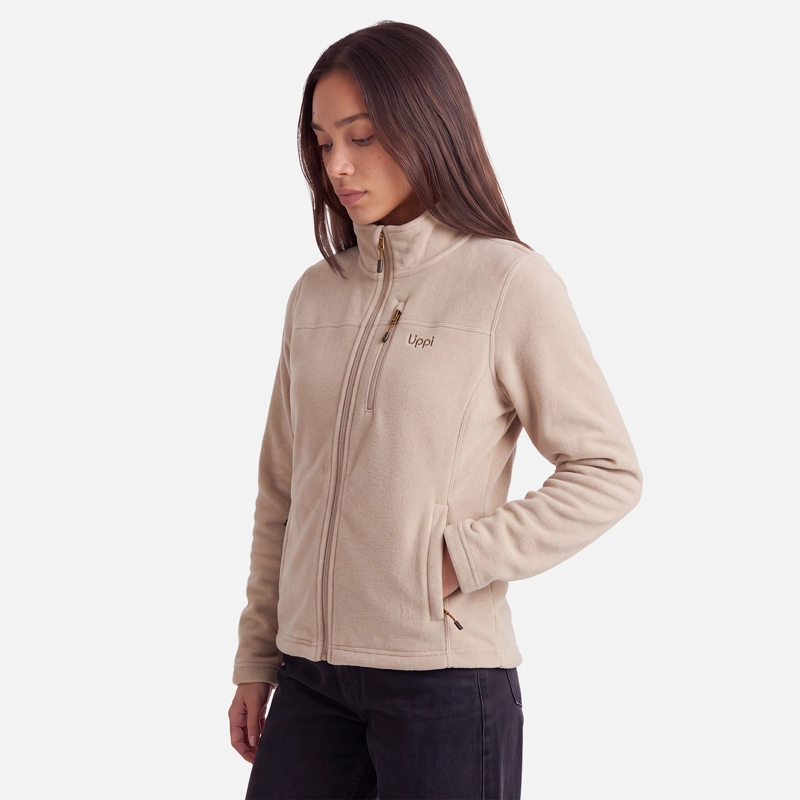 POLAR MUJER ELEMENTAL THERM-PRO FULL ZIP TAUPE LIPPI V27 - 2
