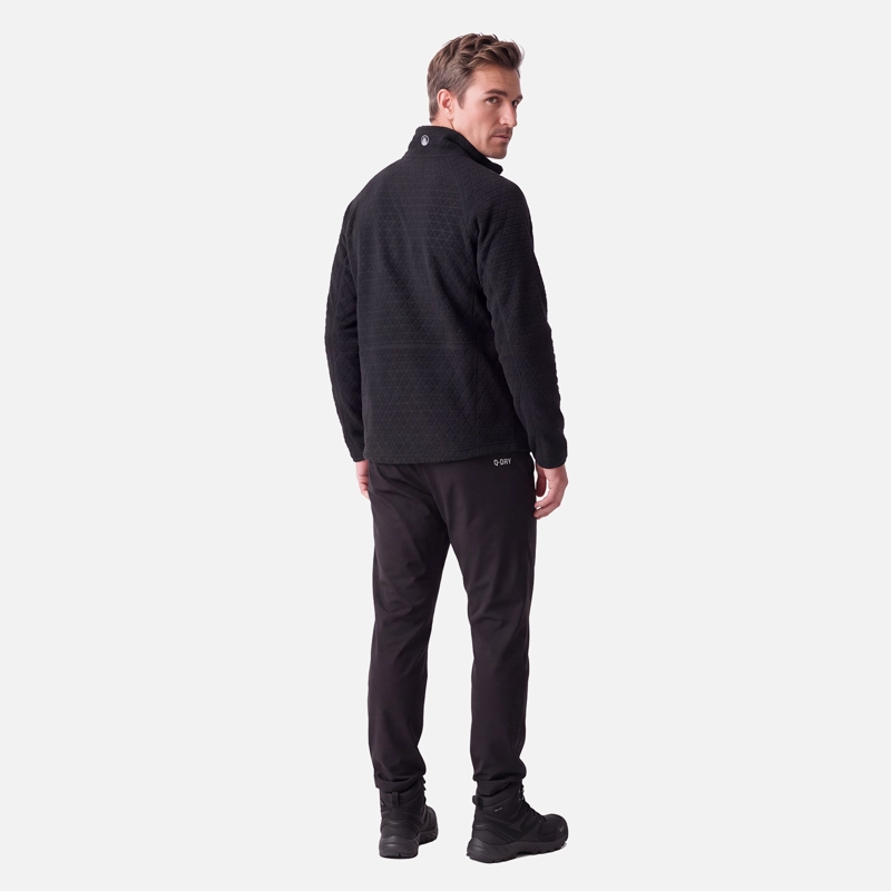 POLERON HOMBRE JACARANDA NANO-F 1/4 ZIP NEGRO LIPPI V27 - 3