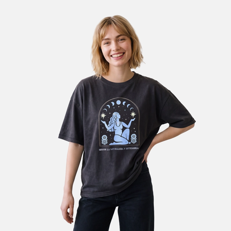 POLERA MUJER GORRION NEGRO HAKA HONU V27 - 1