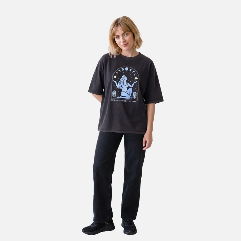 POLERA MUJER GORRION NEGRO HAKA HONU V27 - 3